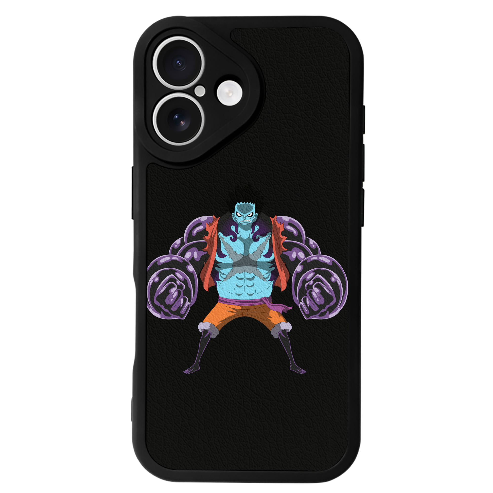 （画像用） ワンピース モンキー・D・ルフィ ONE PIECE Monkey D. Luffy 【iPhone 16シリーズ対応】シリコンスマホケース（レザー調） 材質：シリコン